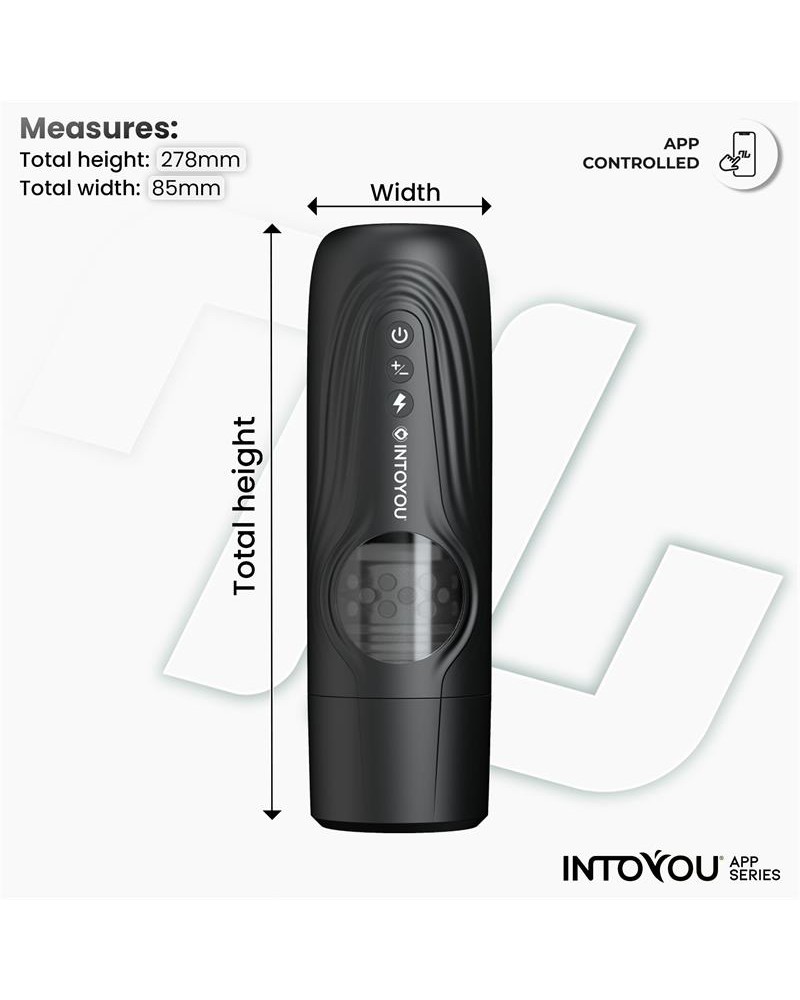 INTOYOU APP SERIES Egor Thrusting and Rotating Male Masturbator with App