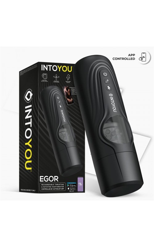 INTOYOU APP SERIES Egor Thrusting and Rotating Male Masturbator with App