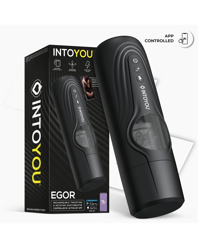 INTOYOU APP SERIES Egor Thrusting and Rotating Male Masturbator with App INTOYOU APP SERIES Egor Thrusting and Rotating Male Masturbator with App