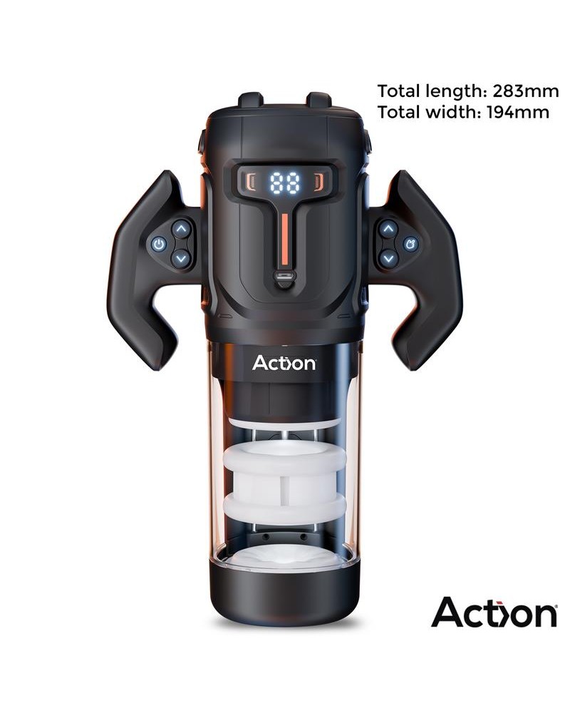 ACTION Zyon Advance Automatic Thrusting and Rotating Masturbator ACTION Zyon Advance Automatic Thrusting and Rotating Masturbator