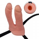 LOVETOY- Harness Double Hollow Dildo