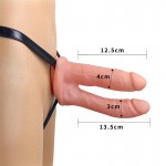 LOVETOY- Harness Double Hollow Dildo