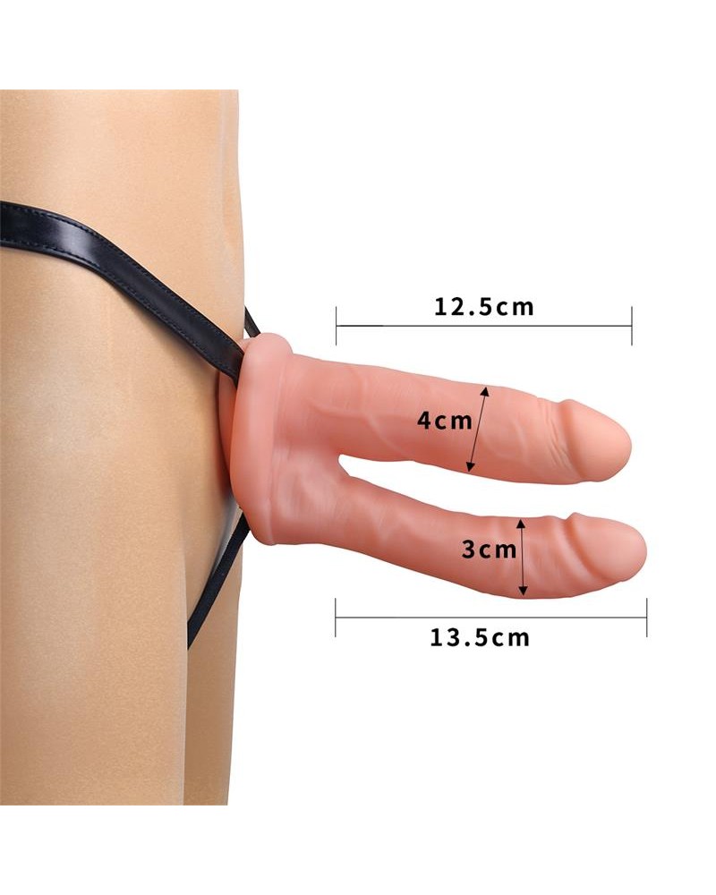 LOVETOY- Harness Double Hollow Dildo