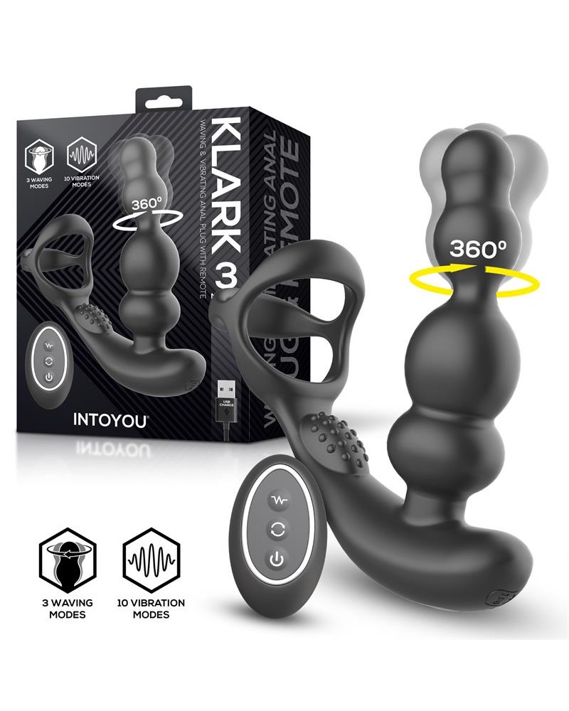 INTOYOU Klark Vibrating and Waving Butt Plug with Remote INTOYOU Klark Vibrating and Waving Butt Plug with Remote