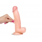 LIKETRUE Slidy Realistic Dildo Dual Layer Retractable and Adjustable 8"