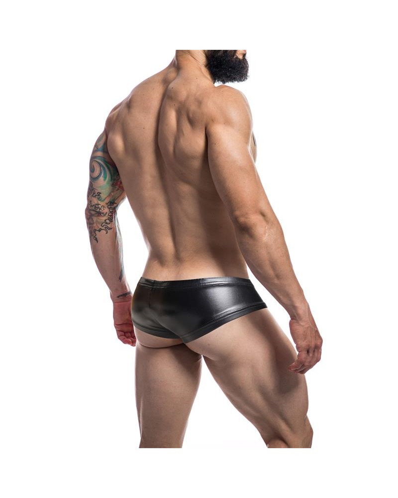 C4M Booty Shorts Leatherette Black