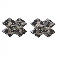 Ophelia's Dream Lingerie - Black Geometric Pattern Sexy Nipple Covers 