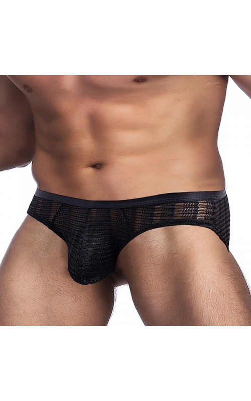 Ophelia's Dream Lingerie - Black Sexy Mesh Men's Underwear 