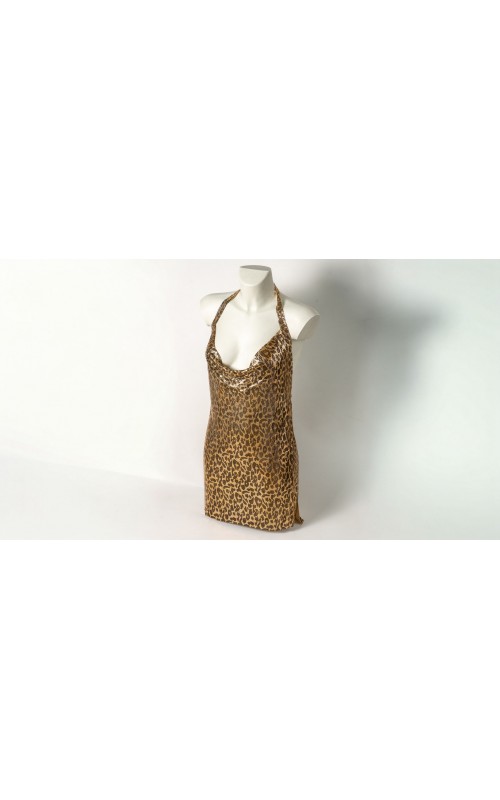 Ophelia's Dream Lingerie- Gold Leopard Dress