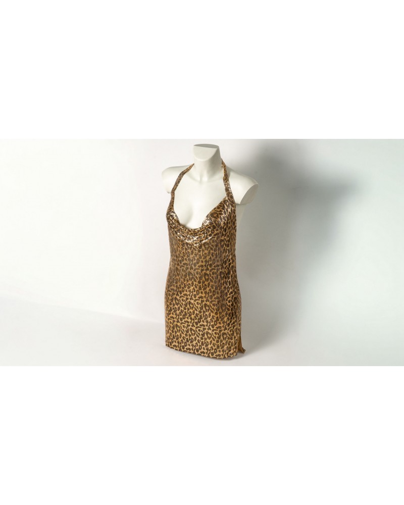 Ophelia's Dream Lingerie- Gold Leopard Dress