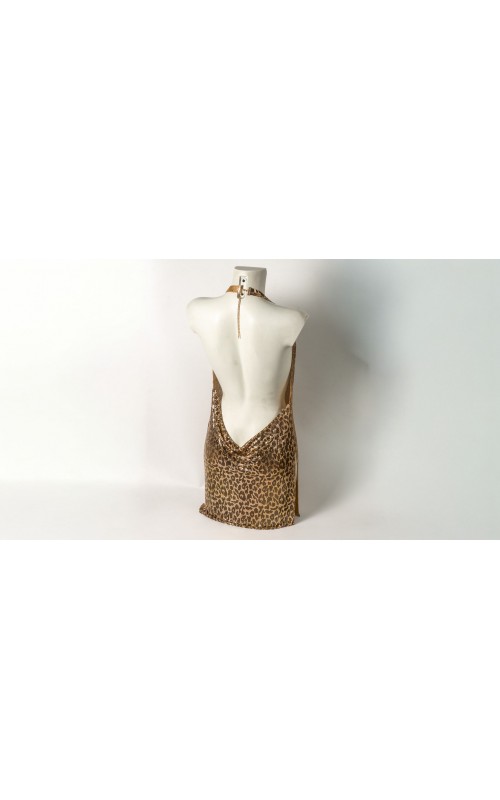 Ophelia's Dream Lingerie- Gold Leopard Dress