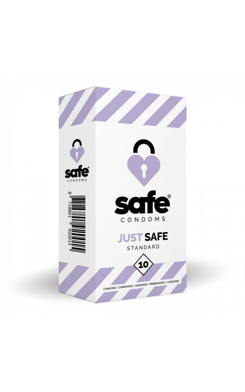 SAFE - Condoms With Silicone-Based Lubricant - Standard - 10 pieces