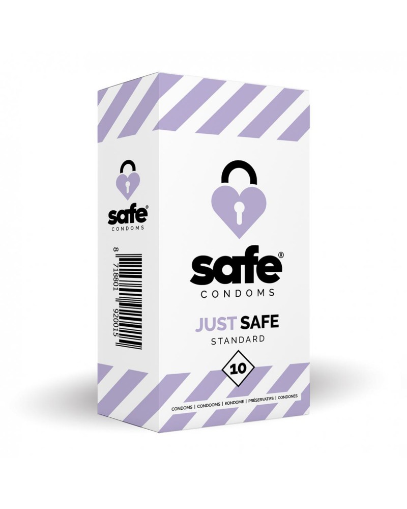 SAFE - Condoms With Silicone-Based Lubricant - Standard - 10 pieces