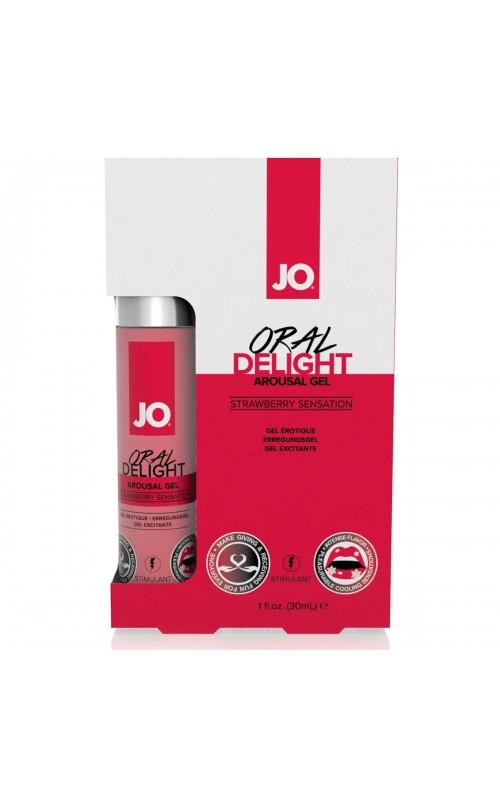System JO - Oral Delight Stimulating Clitoris Gel Strawberry - 30 ml
