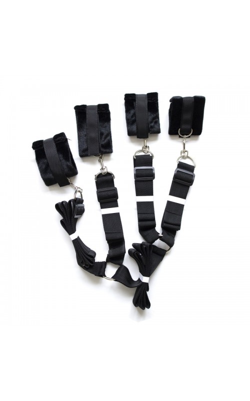 Ophelia's Dream Toys - Under Mattress Restraint Set - Black