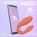 Couple Toy with App Flexible Silicone Salmon	