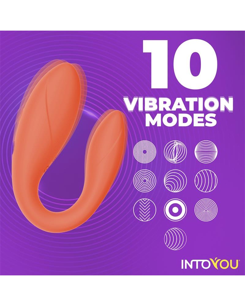 Couple Toy with App Flexible Silicone Salmon	