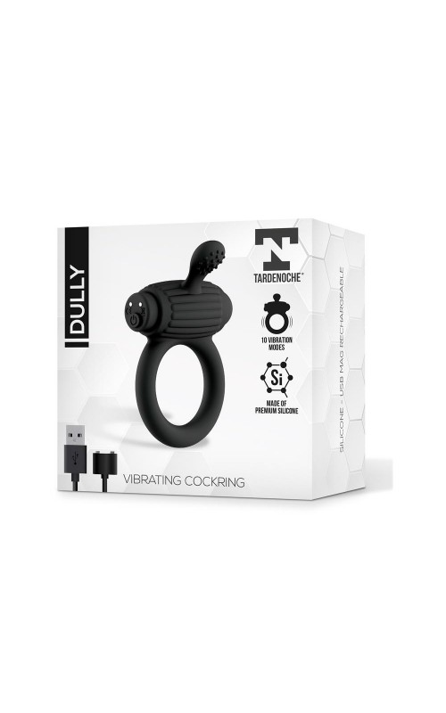 Dully Vibrating Penis Ring Silicone Magnetic USB