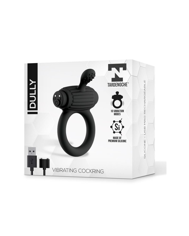 Dully Vibrating Penis Ring Silicone Magnetic USB