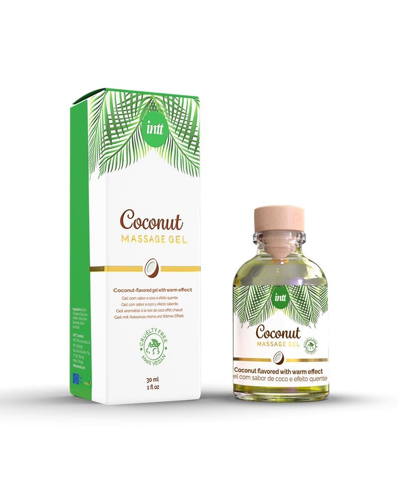 Massage Gel Coconut 100% Vegan Kissable 30 ml Massage Gel Coconut 100% Vegan Kissable 30 ml