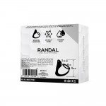 Randal Butt Plug with Penis Ring Silicone Black