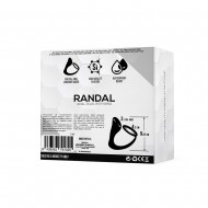 Randal Butt Plug with Penis Ring Silicone Black