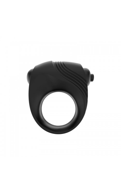 Romeri Ring + Vibrating Bullet Silicone Black	