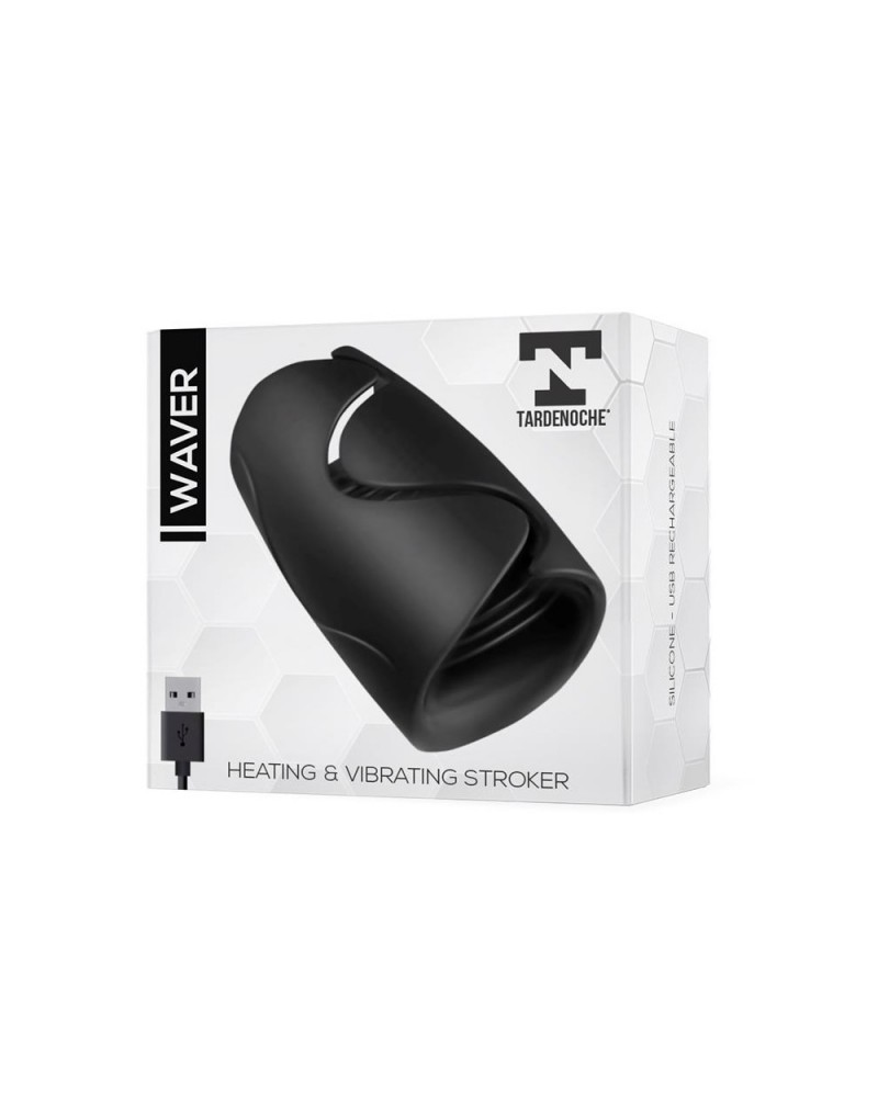Waver Male Masturbator Heat and Vibration Flexible USB Silicone