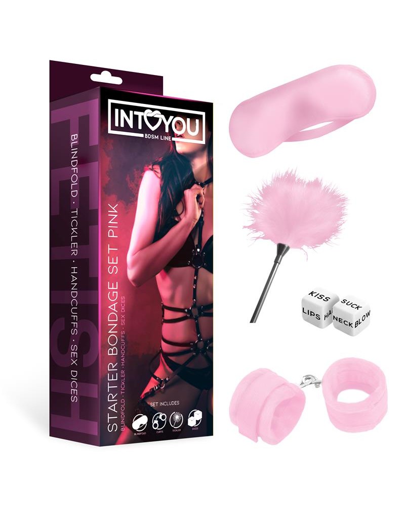 Starters Bondage Set 4 Pieces Pink Starters Bondage Set 4 Pieces Pink