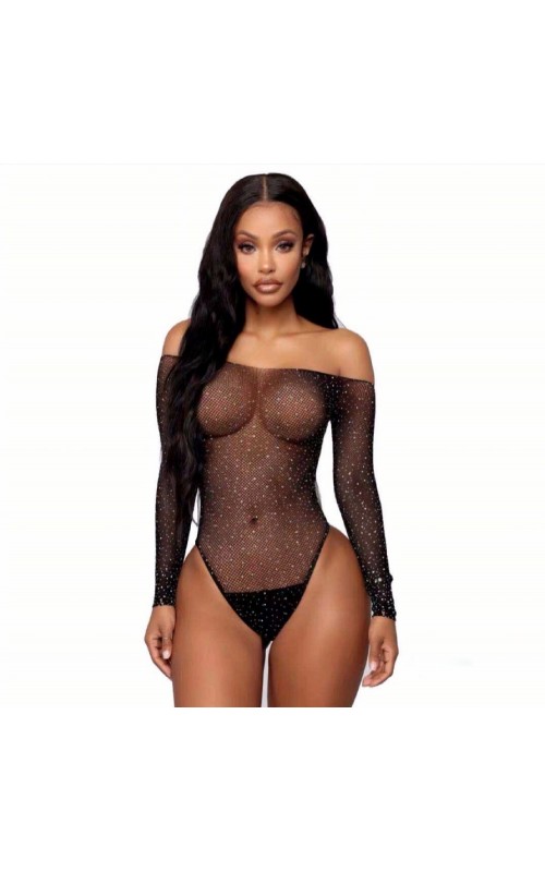 Ophelia's Dream Lingerie - See-Through Teddy with Strass