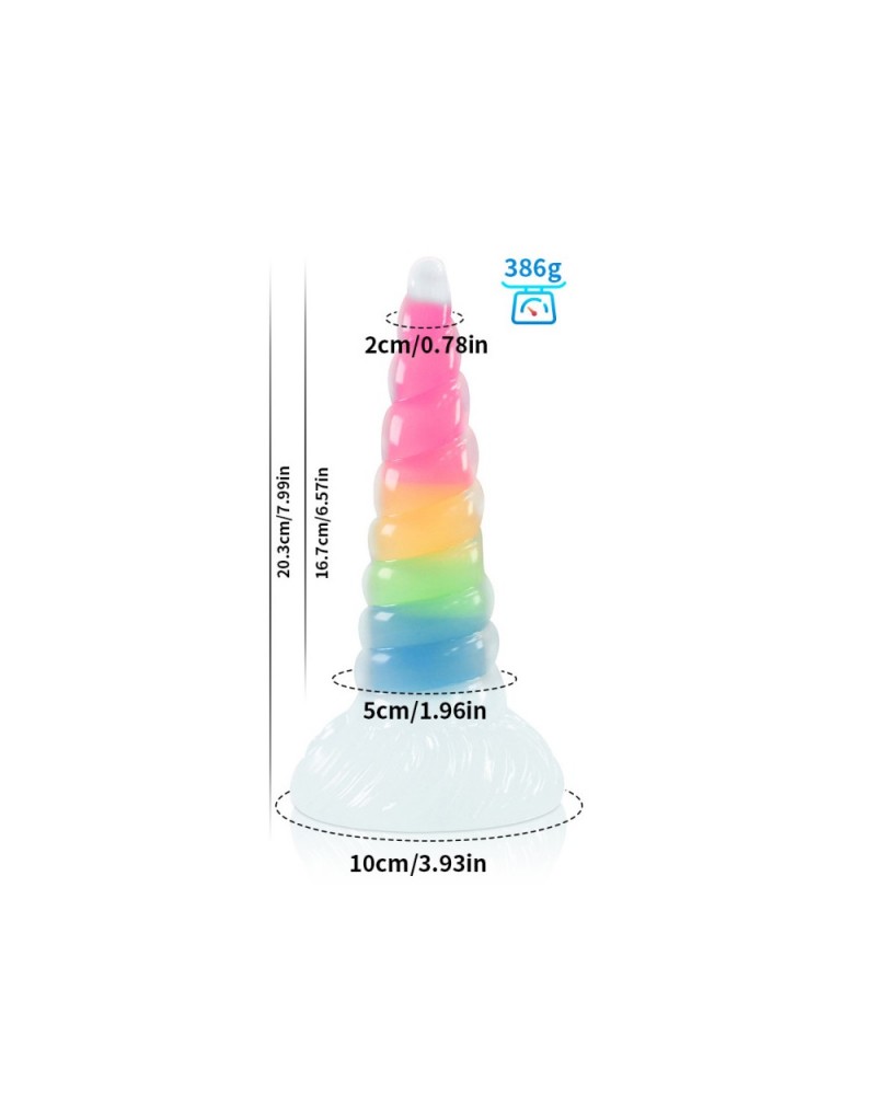 Ophelia's Dream Toys- Luminescent Rainbow Dildo Ophelia's Dream Toys- Luminescent Rainbow Dildo