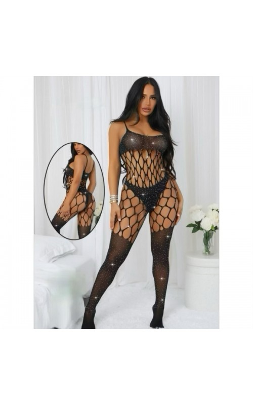 Ophelia's Dream Lingerie - Shiny Fishnet Catsuit