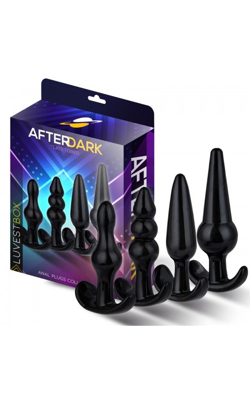 Luvest Box 4 Set of 4 Butt Plugs Anchor Base	