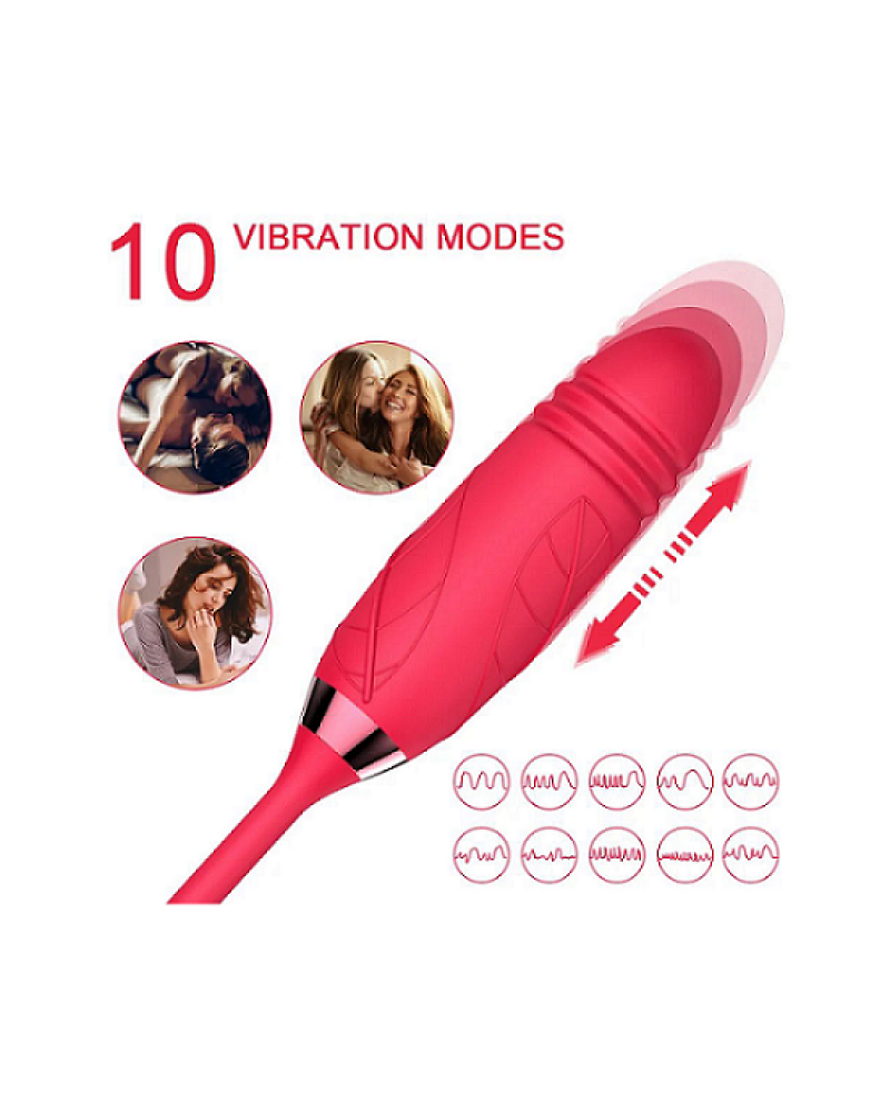 Ophelia's Dream Toys - Rose Double Vibrator Ophelia's Dream Toys - Rose Double Vibrator