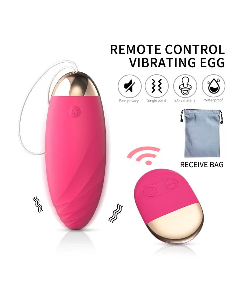 Ophelia's Dream Toys- Remote Control Vibrating Egg - Fuksia