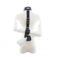 Ophelia's Dream Toys - Collar with Cuffs Restraint Set - Black