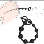 Ophelia's Dream Toys- Black Anal Beads