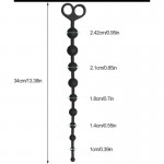 Ophelia's Dream Toys- Black Anal Beads