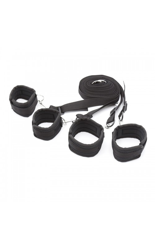 Ophelia's Dream Toys - Under Mattress Restraint Set - Black