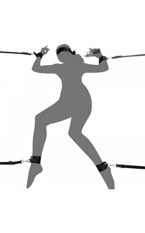 Ophelia's Dream Toys - Under Mattress Restraint Set - Black