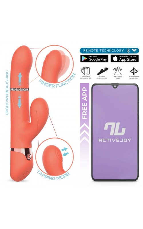 Mindy Vibe with Up and Down Beads Ring, Finger and Pulsation with APP