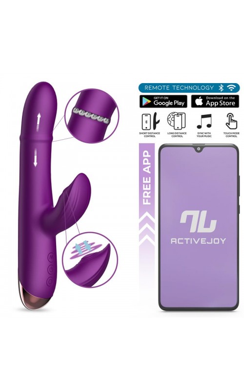 Sendel Vibe with Up and Down Internal Beads Ring and Pulsation with App	
