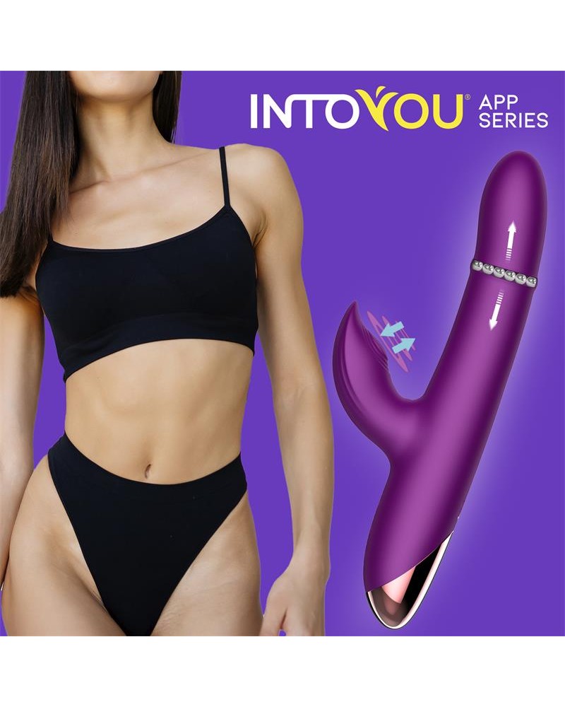 Sendel Vibe with Up and Down Internal Beads Ring and Pulsation with App	
