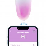 Vibrating Egg with APP Double Layer Silicone Pink/Blue	