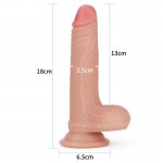 LOVETOY Dildo Nature 7" Liquid Silicone Flesh
