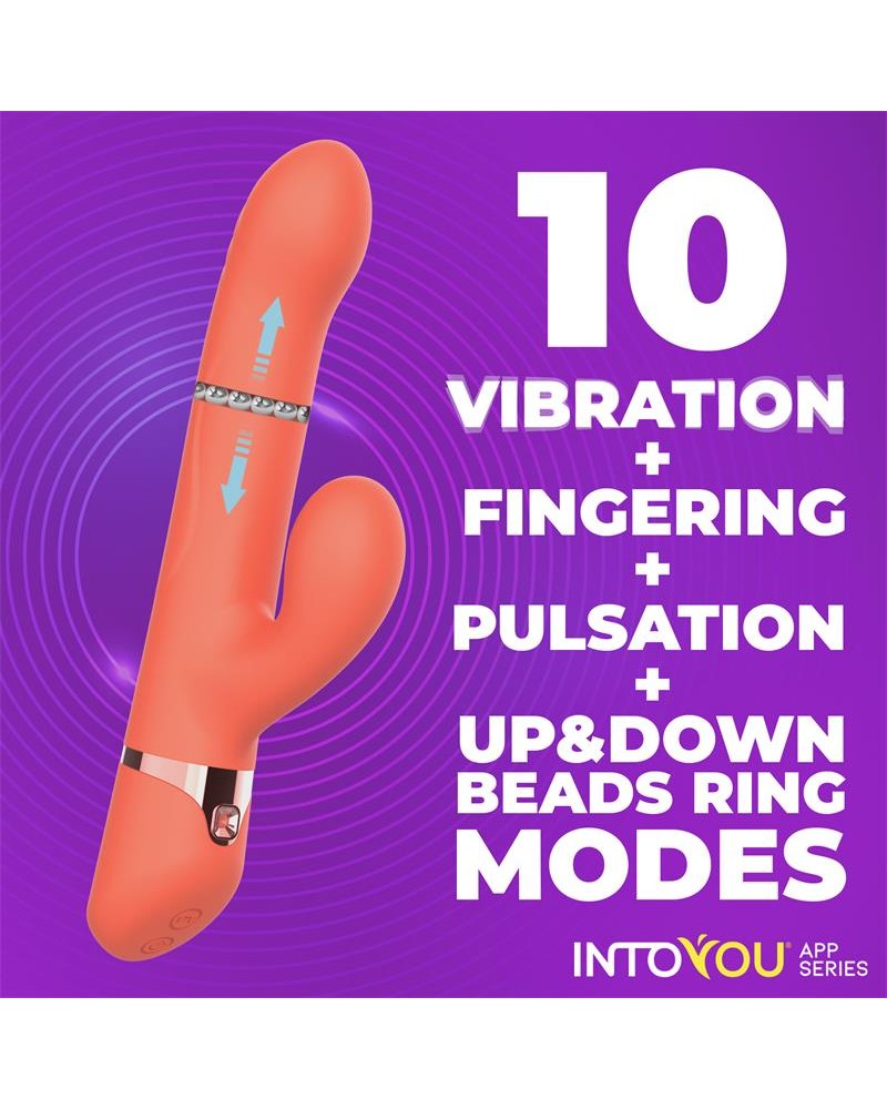 Mindy Vibe with Up and Down Beads Ring, Finger and Pulsation with APP