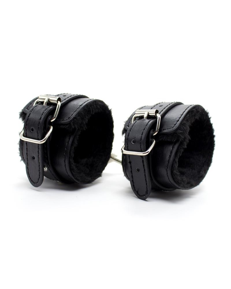 Ankle Cuffs with Black Padded Interior 35 cm Black