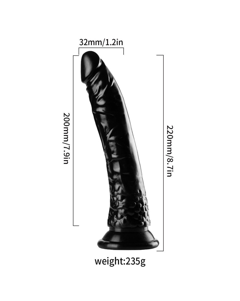 Ophelia's Dream Toys - Harness Series Mars Dildo Black