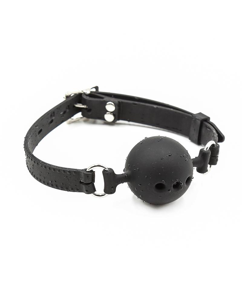 Silicone Breathable Ball Gag Adjustable 4 cm Size S Black