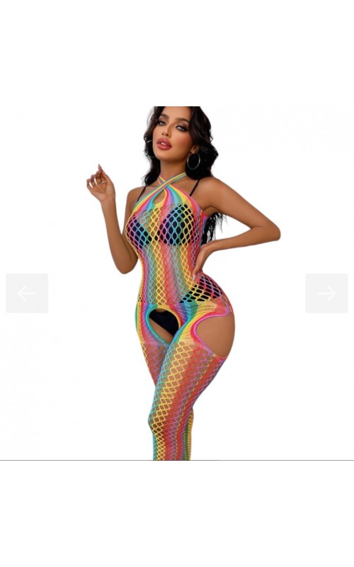 Ophelia's Dream Lingerie - Rainbow catsuit